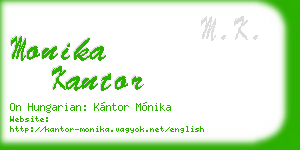 monika kantor business card